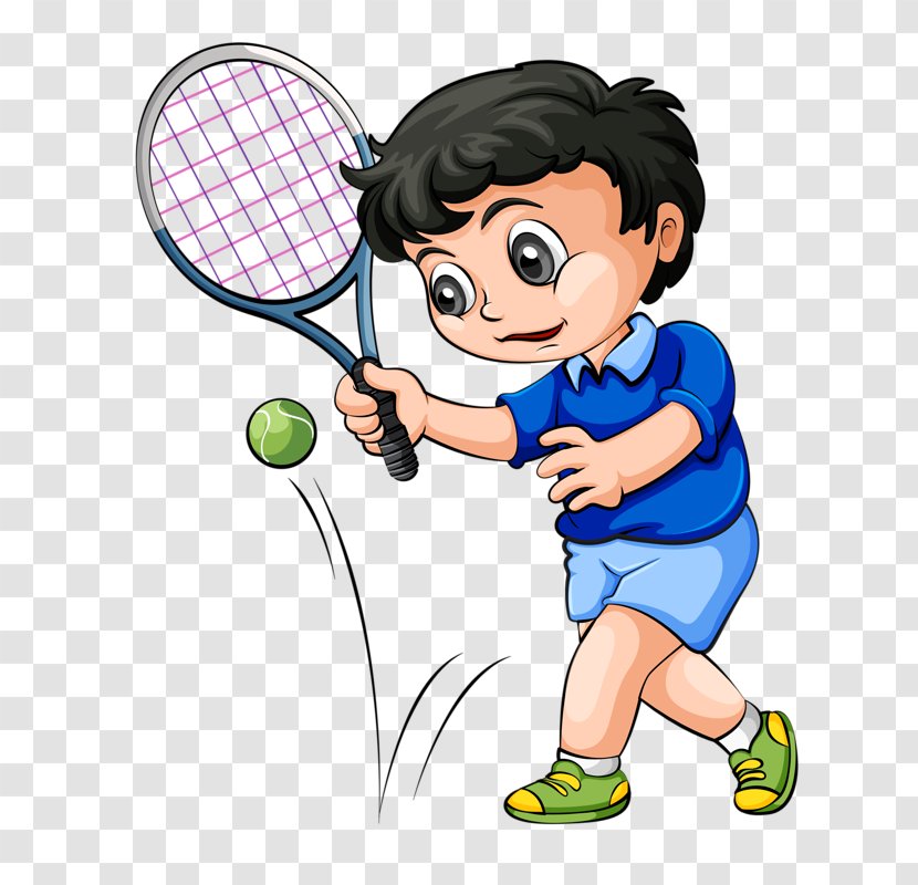Tennis Cartoon Play Stock Illustration - Thumb - Baseball Boy Transparent PNG