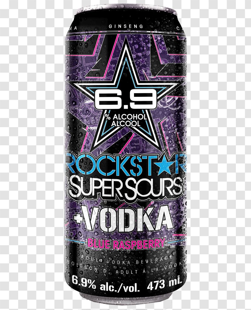 Energy Drink Sour Distilled Beverage Punch Baileys Irish Cream - Rockstar - Blue Raspberry Transparent PNG