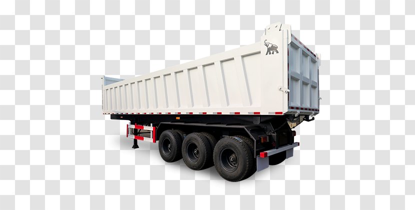 Semi-trailer Truck Commercial Vehicle Cargo Machine - Freight Transport - Concrete Transparent PNG