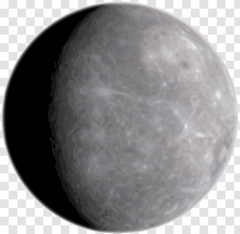 Mercury Planet Clip Art - Monochrome Photography - Venus Transparent PNG