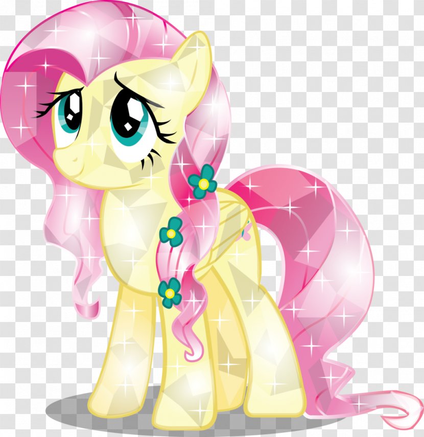 Fluttershy Pony Rainbow Dash Rarity Pinkie Pie - Colored Mane Transparent PNG