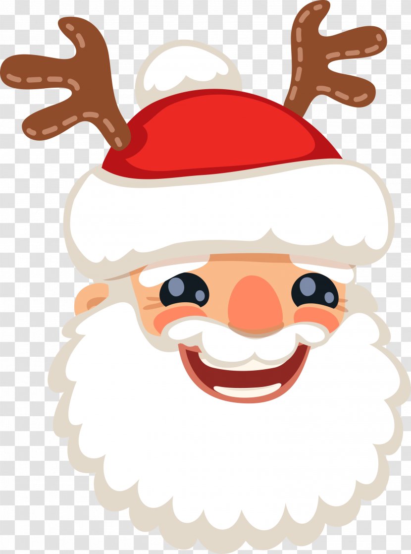 Santa Claus Reindeer Christmas Clip Art - Happy Transparent PNG