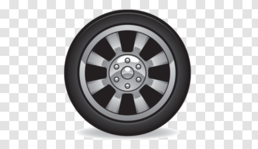 Car Motor Vehicle Tires Clip Art Rim Wheel - Spoke - Tree Top View Tire Transparent PNG