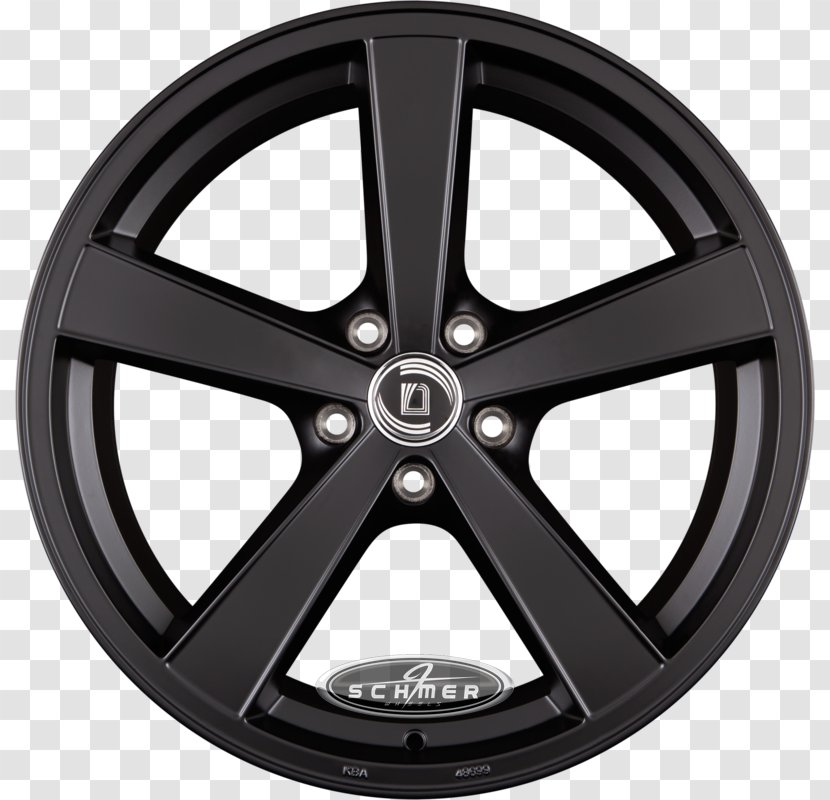 Alloy Wheel Volkswagen Spoke Tire - Black Transparent PNG