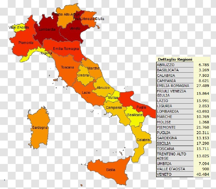Central Italy Map Transparent PNG