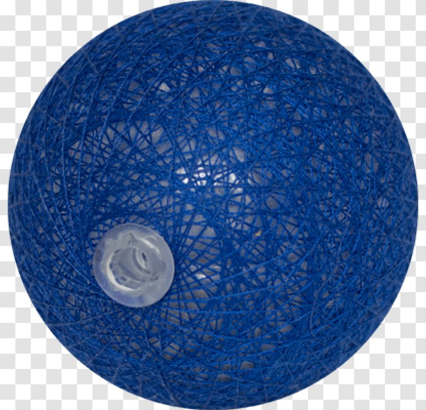 Cotton Sphere Blue Light-emitting Diode Garland - Ball Transparent PNG