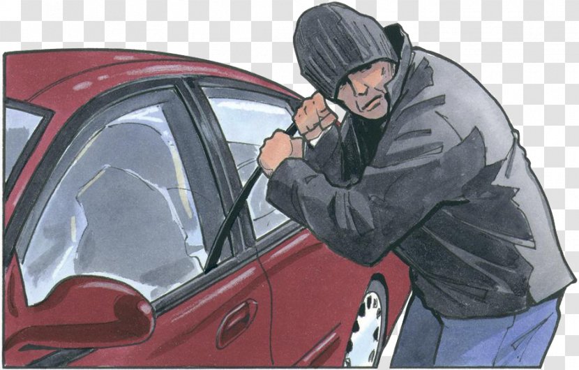 Car Motor Vehicle Theft Crime - Automotive Exterior Transparent PNG