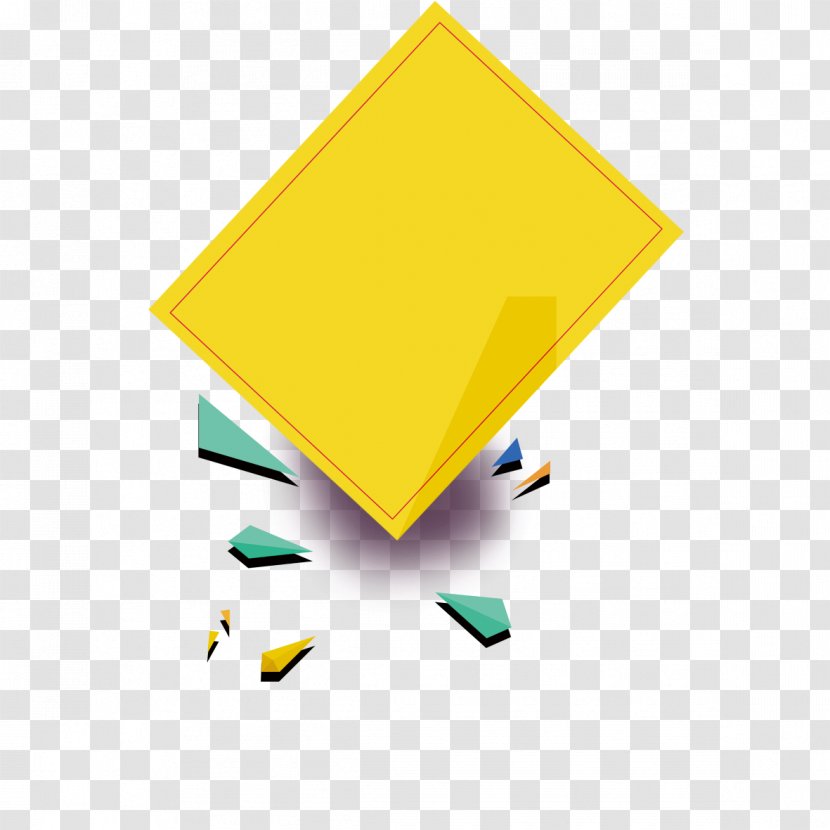 Yellow Clip Art - Area - Diamond Decoration Transparent PNG