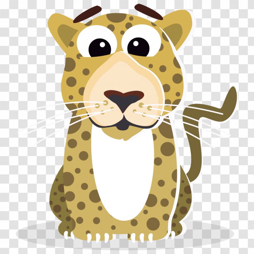 Leopard Cheetah Cartoon - Art Transparent PNG