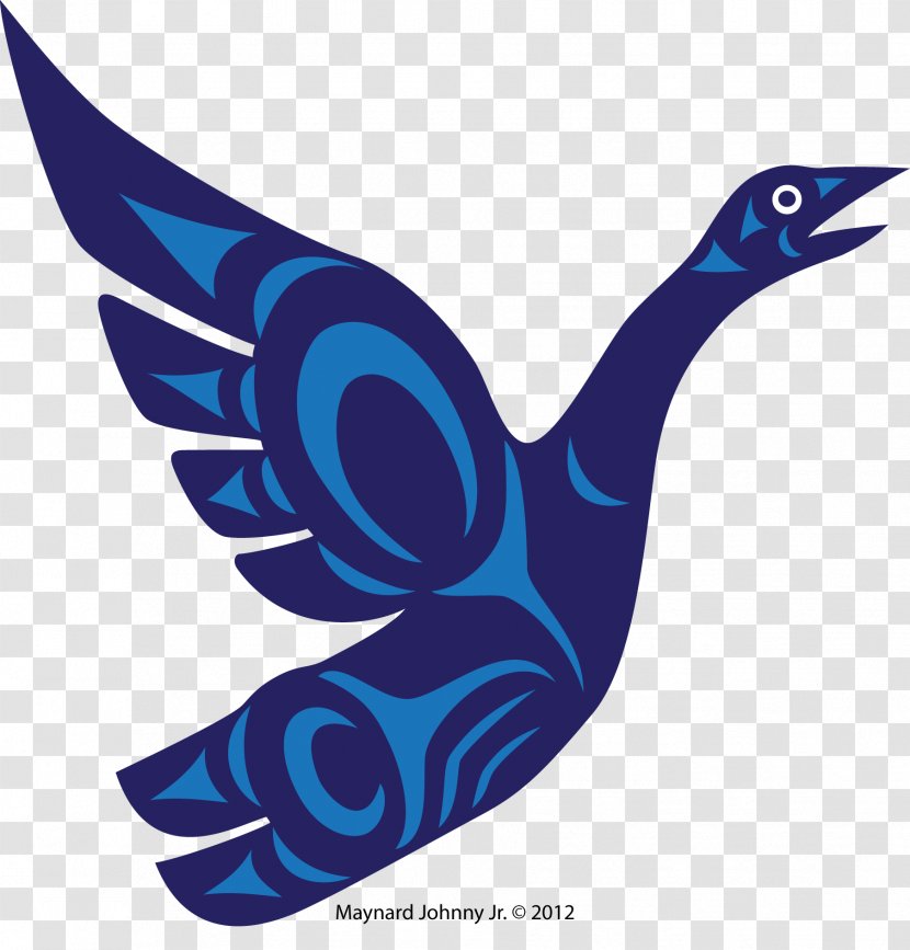 Bird Goose Duck Color - Stencil Transparent PNG