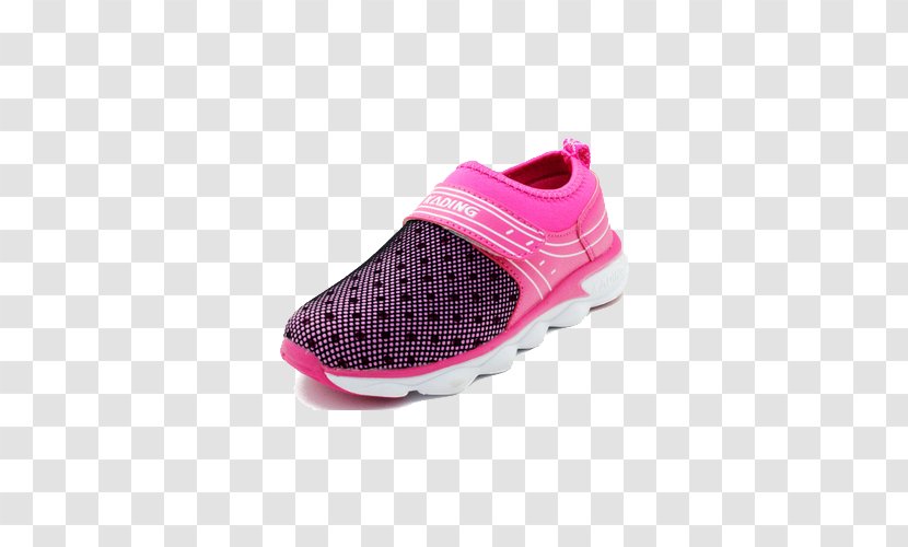 Sportswear Shoe Sneakers Walking - Pink - Breathable Shoes Transparent PNG
