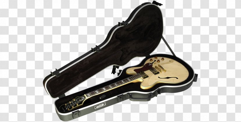 Semi-acoustic Guitar Skb Cases Musical Instruments Road Case - Frame - Bigsby Vibrato Tailpiece Transparent PNG