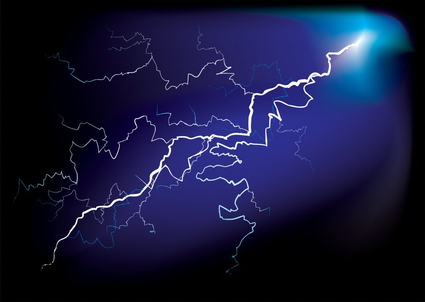 Lightning Strike Thunderstorm - Atmosphere Transparent PNG