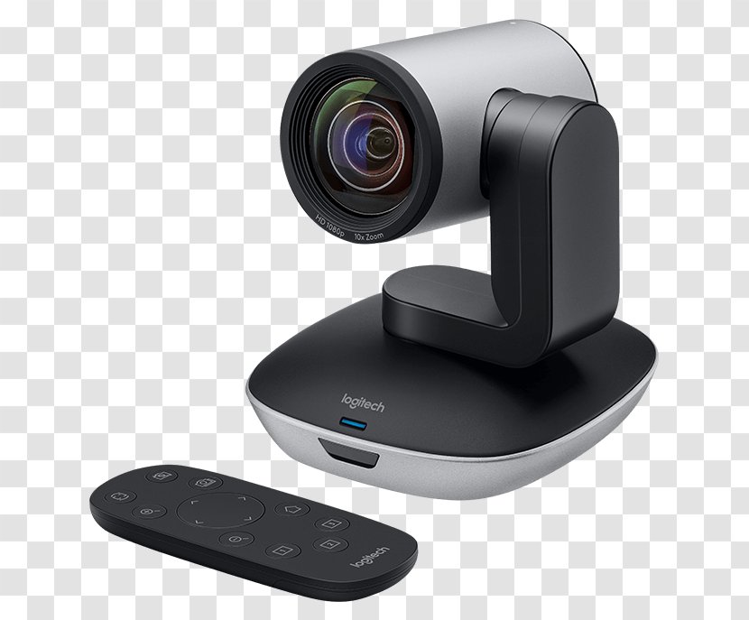 Pan–tilt–zoom Camera Logitech PTZ Pro 960-001021 Full HD Webcam 1920 X 1080 Pix Stand - Surveillance Transparent PNG
