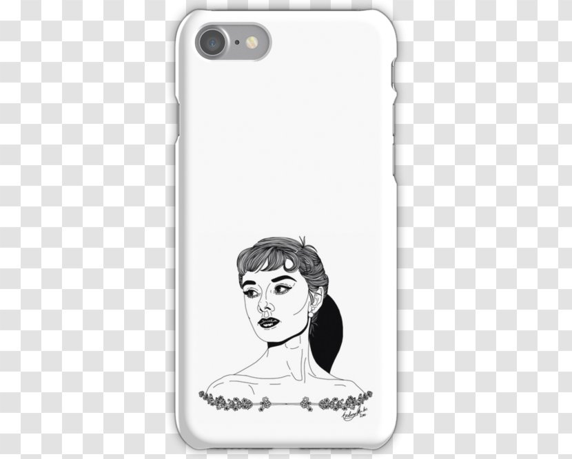 IPhone 4S 6 7 X 8 - Watercolor - Audrey Hepburn Transparent PNG