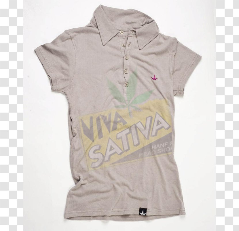 The Hemp Trading Company Hood.de T-shirt Sleeve Business - Beige - Sativa Transparent PNG