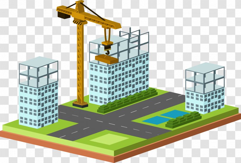 Architectural Engineering Building Material Architecture - Urban Design - Vector Painted Construction Of Buildings Transparent PNG
