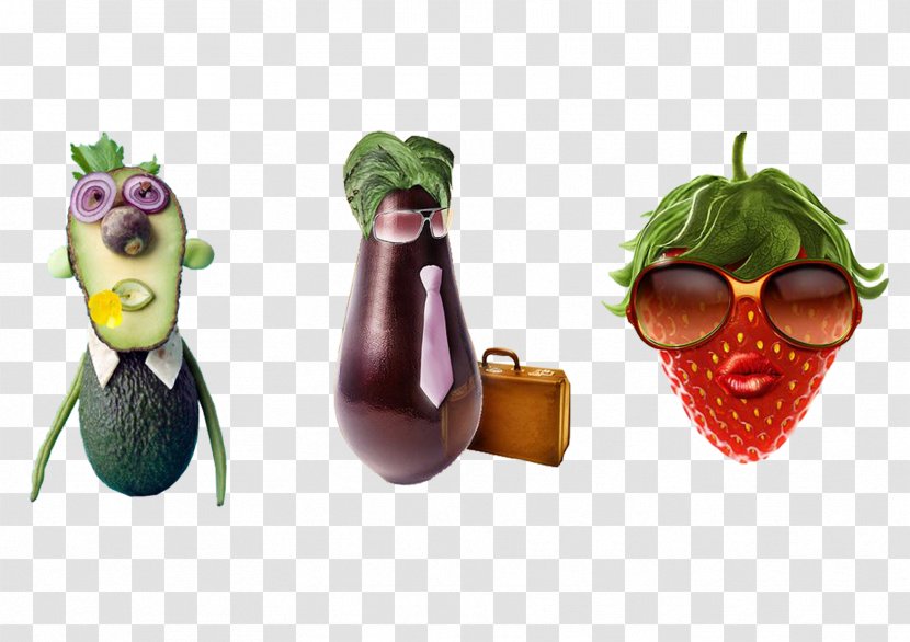 Fruit Strawberry Vegetable Auglis - Designer - Eggplant Green Transparent PNG