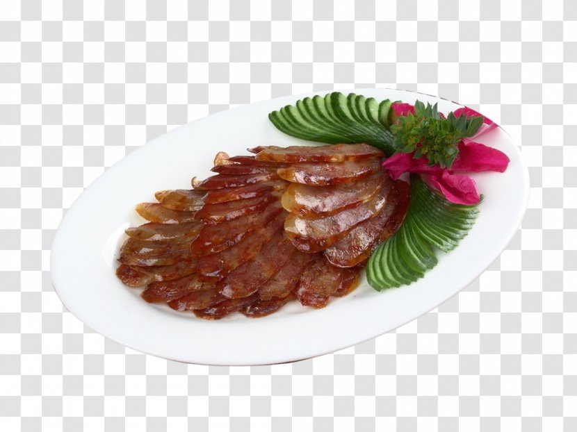 Chinese Sausage Meat Barbecue Curing - Recipe - Delicious Bacon Transparent PNG