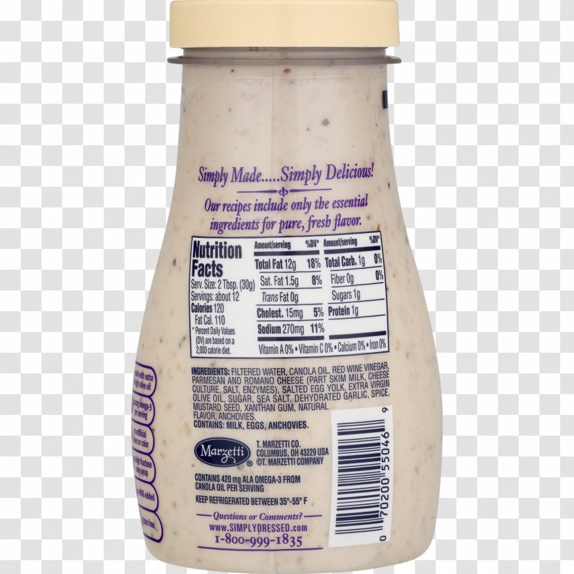 Ranch Dressing Ingredient Fluid Ounce Bottle Transparent PNG