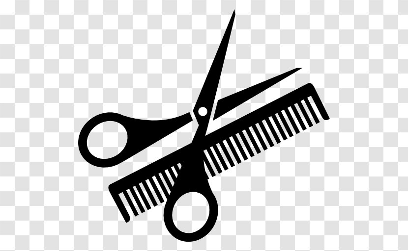 Comb Scissors Hairdresser Beauty Parlour - Parlor Images Transparent PNG