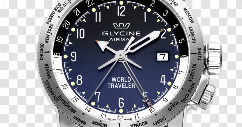 Glycine Watch Quartz Clock Strap - Dial Transparent PNG