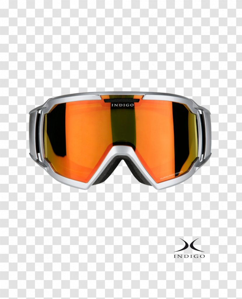 Goggles Glasses - Silver Edge Transparent PNG