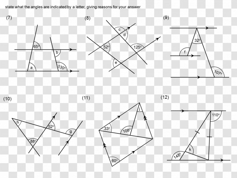 Triangle Parallel Line Mathematics - Black And White - Angle Transparent PNG