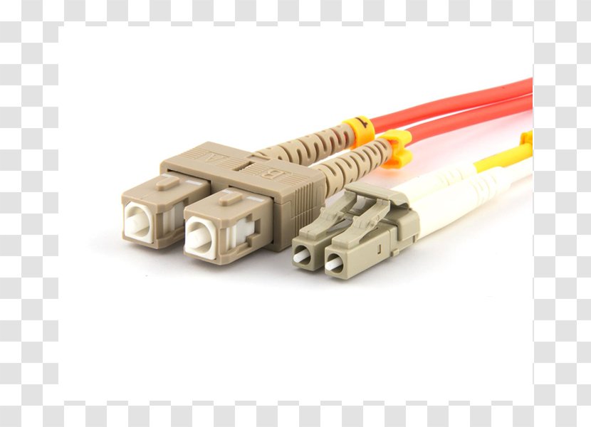 Optical Fiber Connector Cable Multi-mode Optic Patch Cord - Networking Cables - Small Formfactor Pluggable Transceiver Transparent PNG