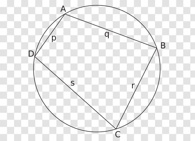 Brahmagupta's Formula Cyclic Quadrilateral Brahmagupta Theorem - Geometry - Mathematics Transparent PNG