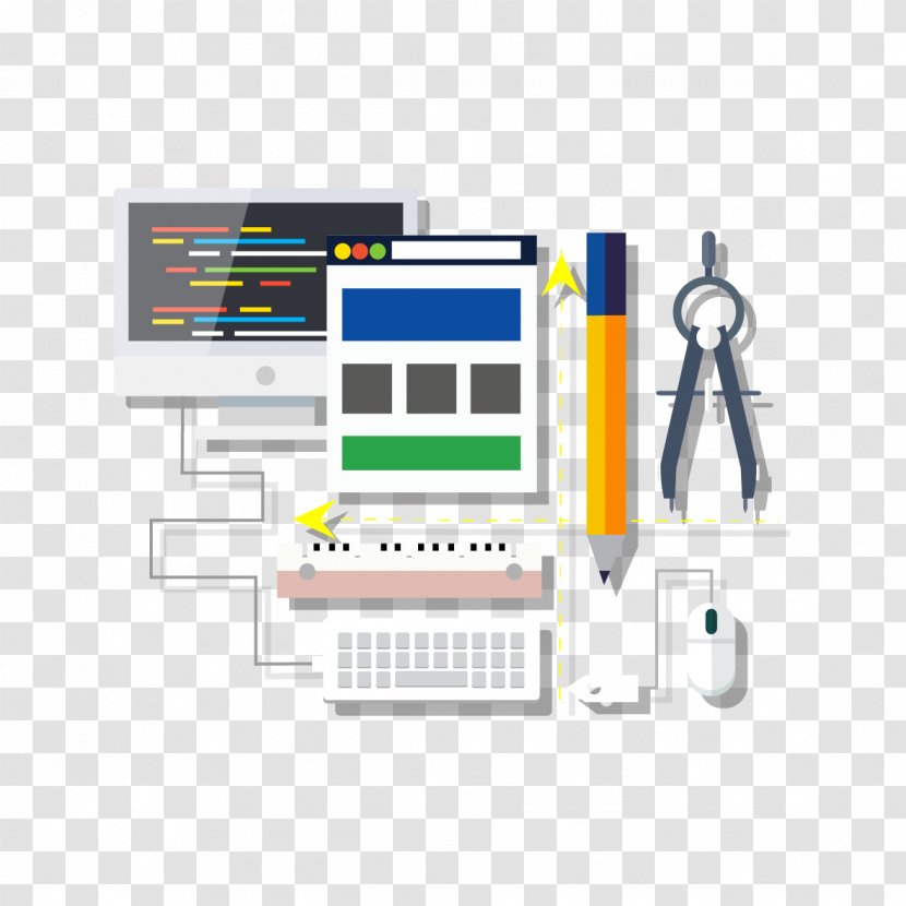 Software Business Graphic Design - Technology - Vector Computer Learning Materials Transparent PNG