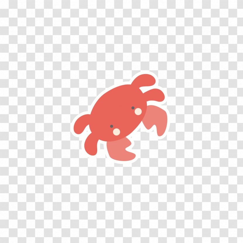 Sticker - Animal - Crab Vector Transparent PNG