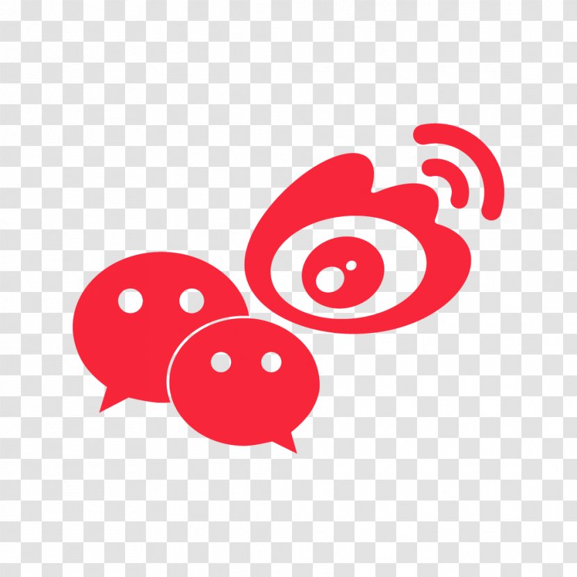 Sina Weibo Corp WeChat Digital Marketing - Red Transparent PNG