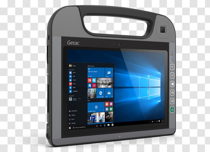 Laptop Microsoft Tablet PC Getac Z710 RX10 10.10 Rugged Computer - Electronics Transparent PNG