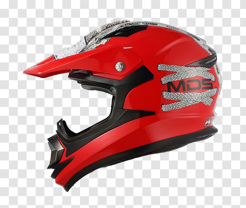 Motorcycle Helmets Sporting Goods Personal Protective Equipment Bicycle - Red Lace Transparent PNG