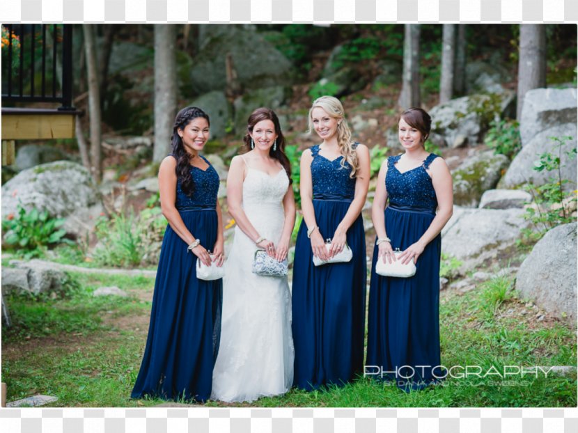 Wedding Dress Bridesmaid Photograph - Flower - Navy Transparent PNG