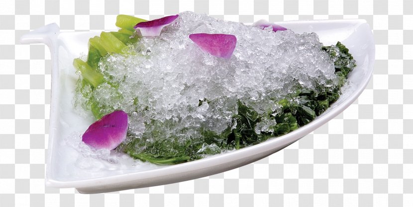 Chinese Broccoli Kale Dehua Porcelain Brassica Juncea - A Frozen Transparent PNG