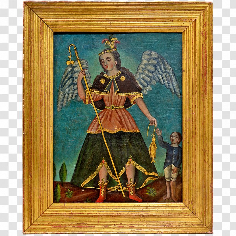 Saint Raphael Miracle Painting Testimony - Labor - San Rafael Transparent PNG