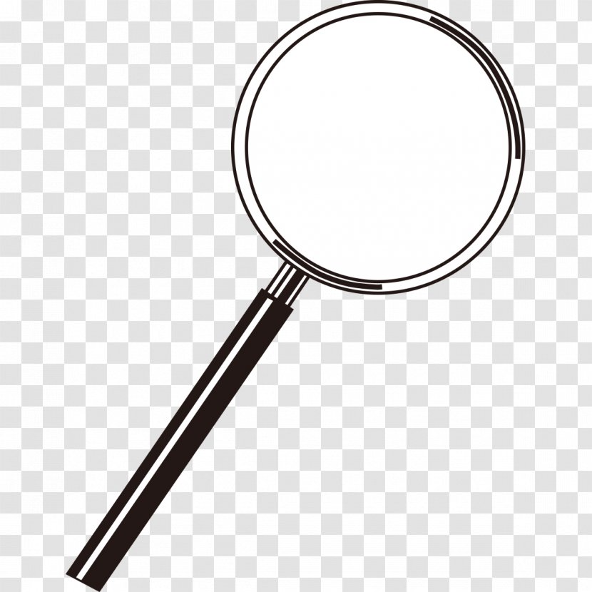Magnifying Glass Euclidean Vector - Loupe - Black And White Pattern Transparent PNG