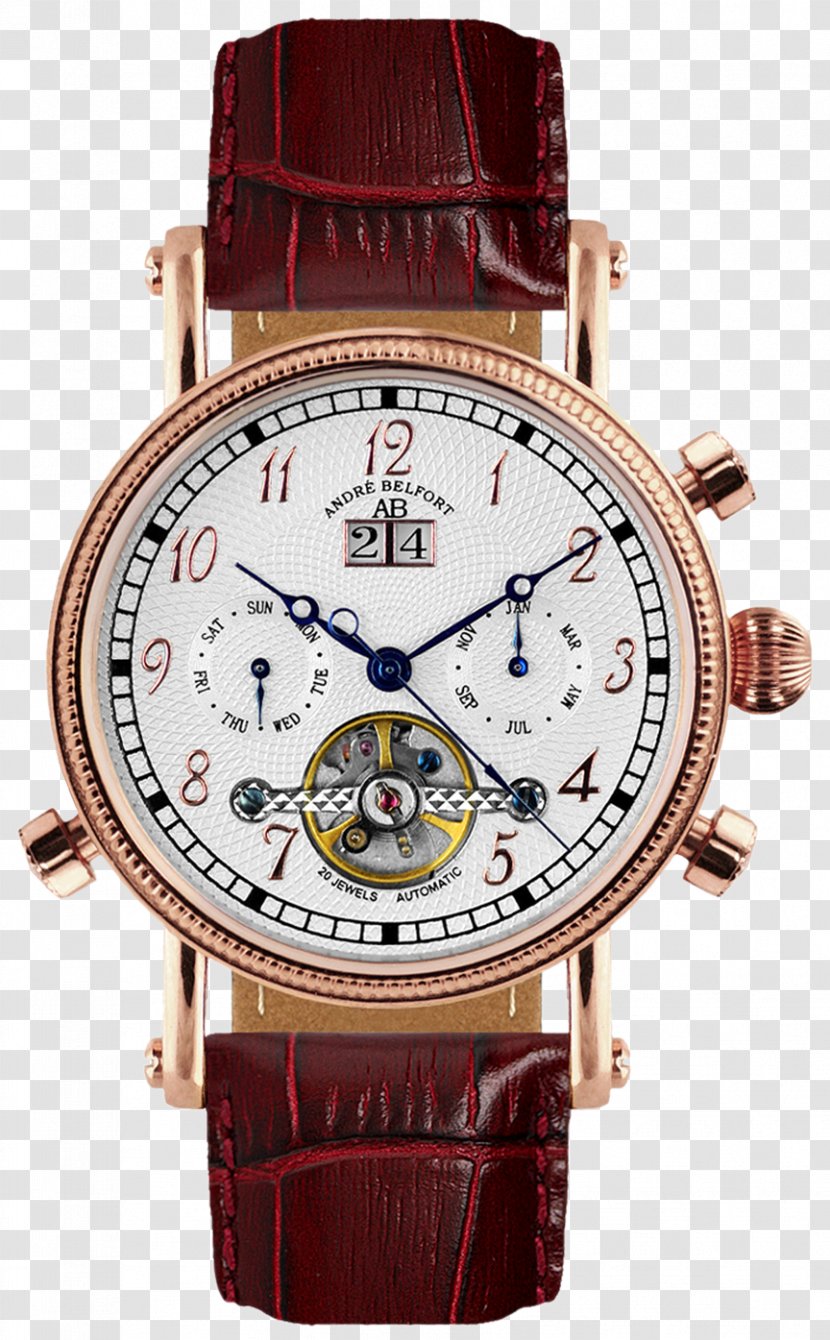 Automatic Watch Cartier Gold Movement Transparent PNG