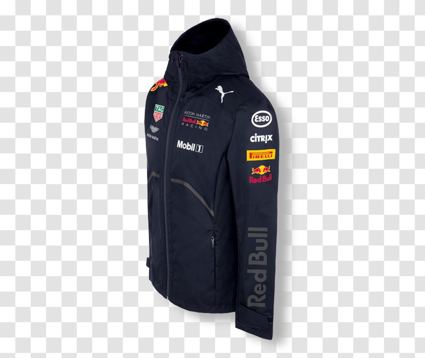 Red Bull Racing 2018 FIA Formula One World Championship Hoodie Jacket - Hood Transparent PNG