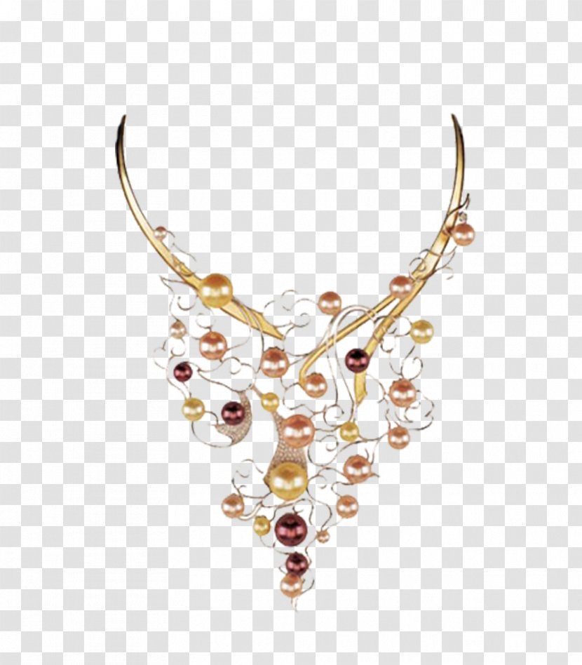 Necklace Jewellery Gemstone Pearl Transparent PNG