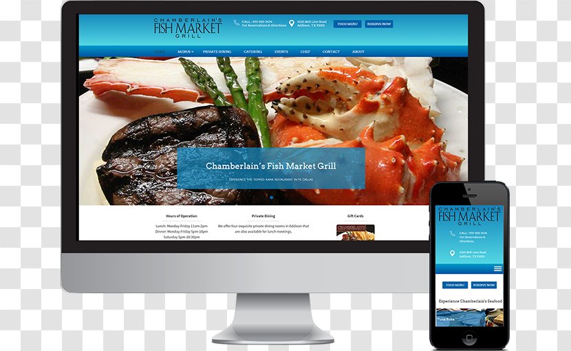 SEOTA Digital Marketing Chamberlain's Fish Market Grill Frisco Addison Restaurant - Seafood Transparent PNG