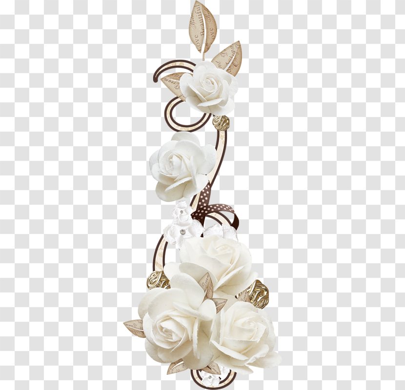 Flower Wedding Cake Clip Art - Ornament - White Transparent PNG