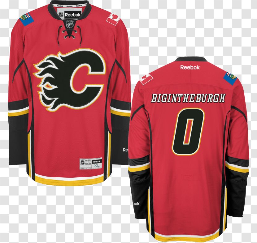 Calgary Flames National Hockey League Jersey NHL Uniform - Sports Fan - Adidas Transparent PNG