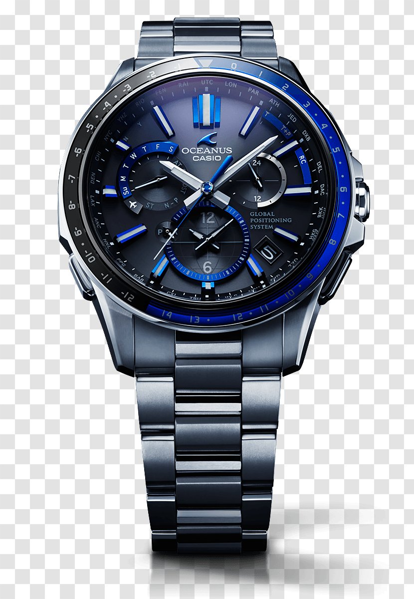 Casio Oceanus Solar-powered Watch Clock - Brand Transparent PNG
