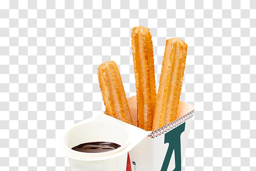 Churro Fast Food French Fries Spanish Cuisine Churreria - Dipping Sauce - Chocolate Transparent PNG