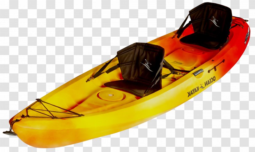 Sea Kayak Boat Yellow Product - Whitewater Kayaking Transparent PNG