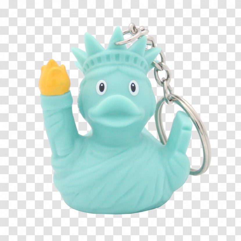 Statue Of Liberty Key Chains Rubber Duck Charms & Pendants - Gift - Unicorn Keychain Transparent PNG