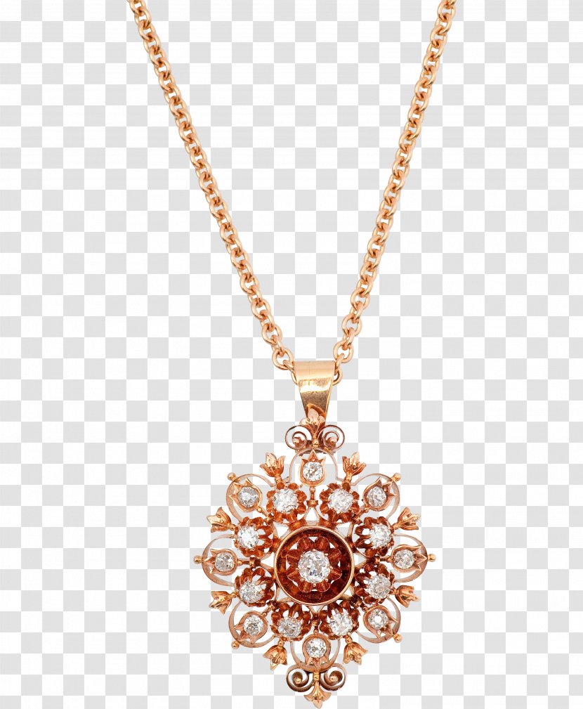 Necklace Locket Diamond Jewellery - Chain - Gold Transparent PNG